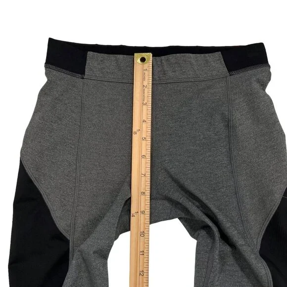 Ivy Park Athletic Grey, Pink, and Black Colorblock Mesh‎ Leggings Size Small